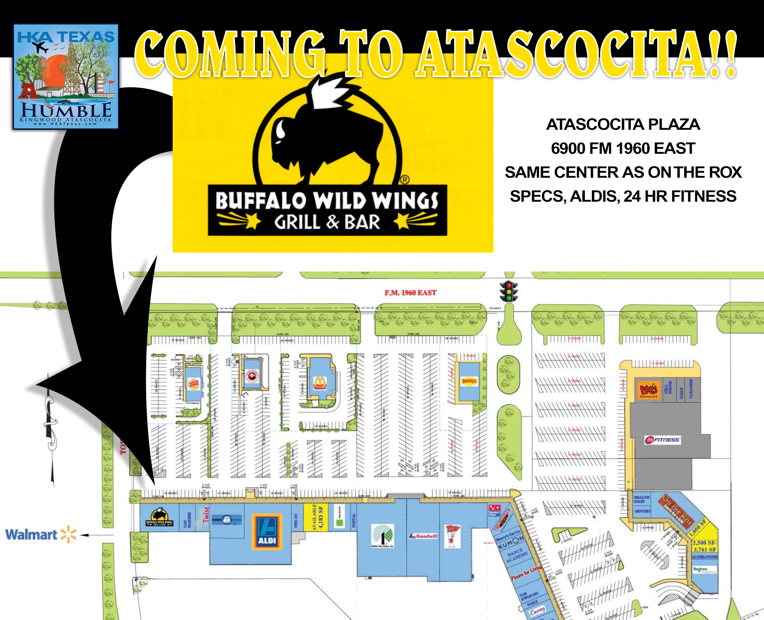 Buffalo Wild Wings, and Moe's Southwest Grill coming soon to Atascocita, Texas